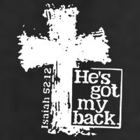He Is Got My Back Inspirational Christian 15oz Campfire Ceramic Mug