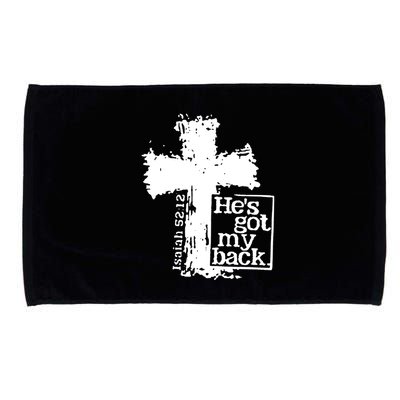 He Is Got My Back Inspirational Christian Microfiber Hand Towel