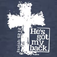 He Is Got My Back Inspirational Christian Sweatshirt