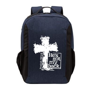 He Is Got My Back Inspirational Christian Vector Backpack