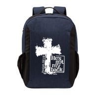 He Is Got My Back Inspirational Christian Vector Backpack
