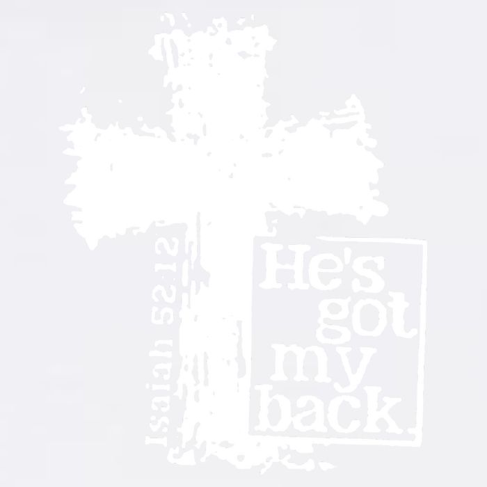 He Is Got My Back Inspirational Christian Garment-Dyed Sweatshirt