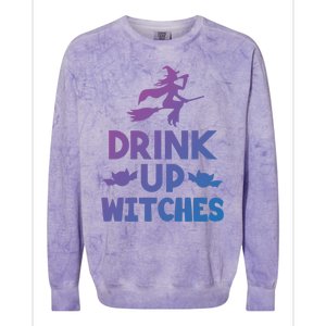 Halloween Ing Gift Up Witches Meaningful Gift Colorblast Crewneck Sweatshirt