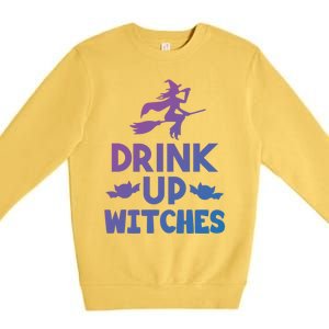 Halloween Ing Gift Up Witches Meaningful Gift Premium Crewneck Sweatshirt