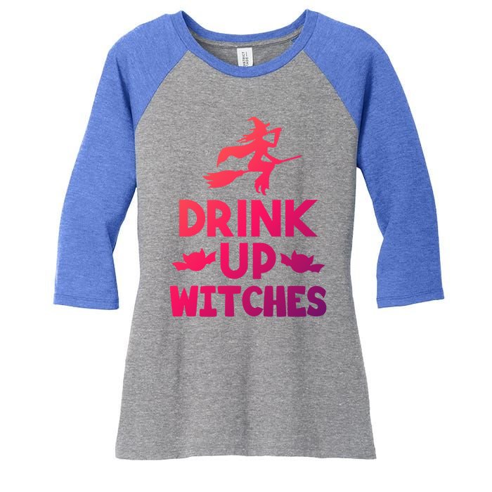 Halloween Ing Gift Up Witches Meaningful Gift Women's Tri-Blend 3/4-Sleeve Raglan Shirt