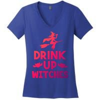 Halloween Ing Gift Up Witches Meaningful Gift Women's V-Neck T-Shirt