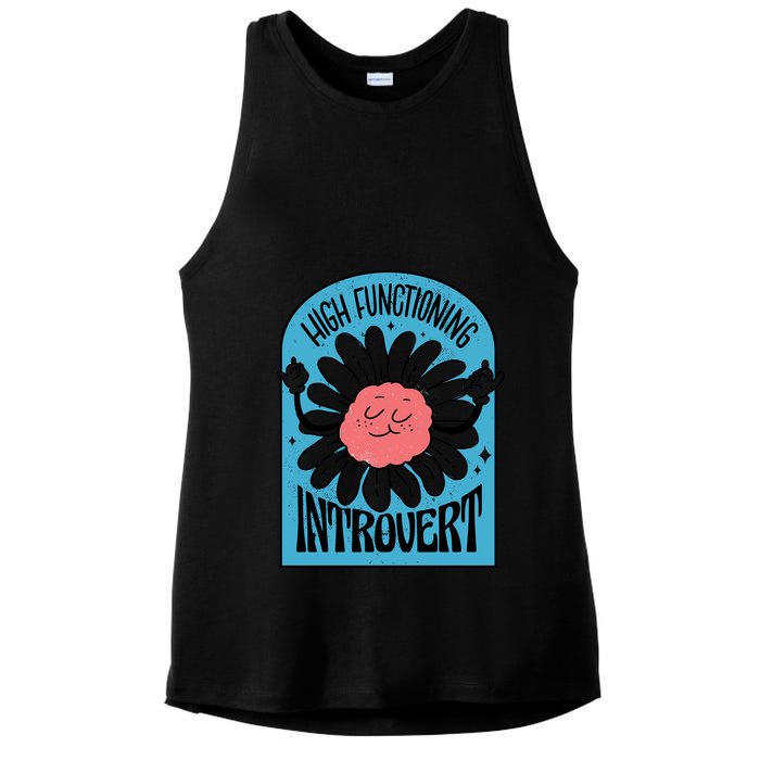 High Functioning Introvert Ladies PosiCharge Tri-Blend Wicking Tank