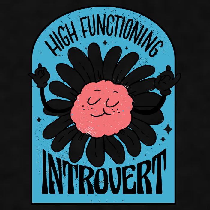 High Functioning Introvert Ladies PosiCharge Tri-Blend Wicking Tank