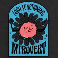 High Functioning Introvert 7 Panel Mesh Trucker Snapback Hat