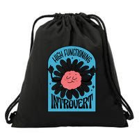 High Functioning Introvert Drawstring Bag