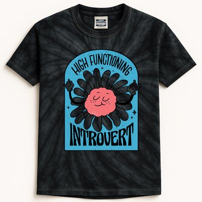 High Functioning Introvert Kids Tie-Dye T-Shirt