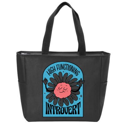 High Functioning Introvert Zip Tote Bag
