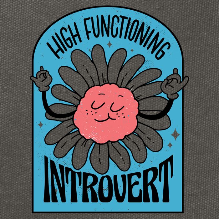 High Functioning Introvert Cotton Canvas Backpack