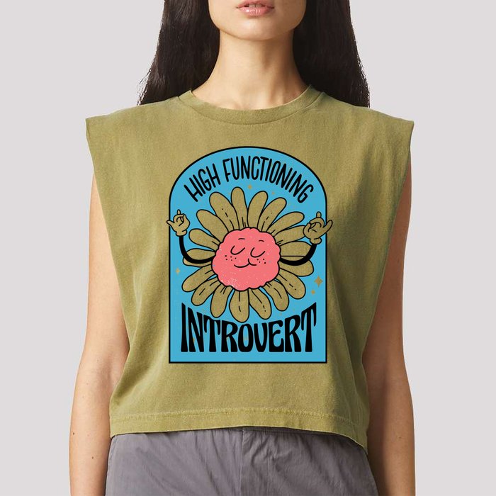 High Functioning Introvert Garment-Dyed Women's Muscle Tee