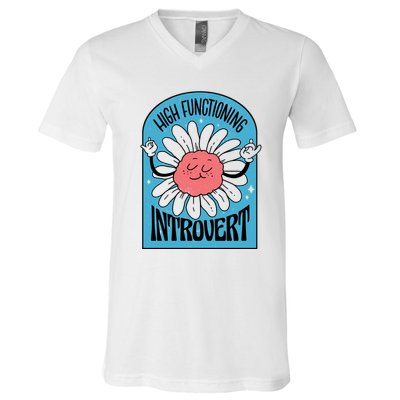 High Functioning Introvert V-Neck T-Shirt