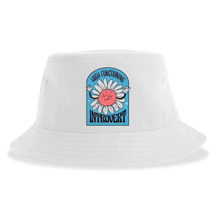 High Functioning Introvert Sustainable Bucket Hat