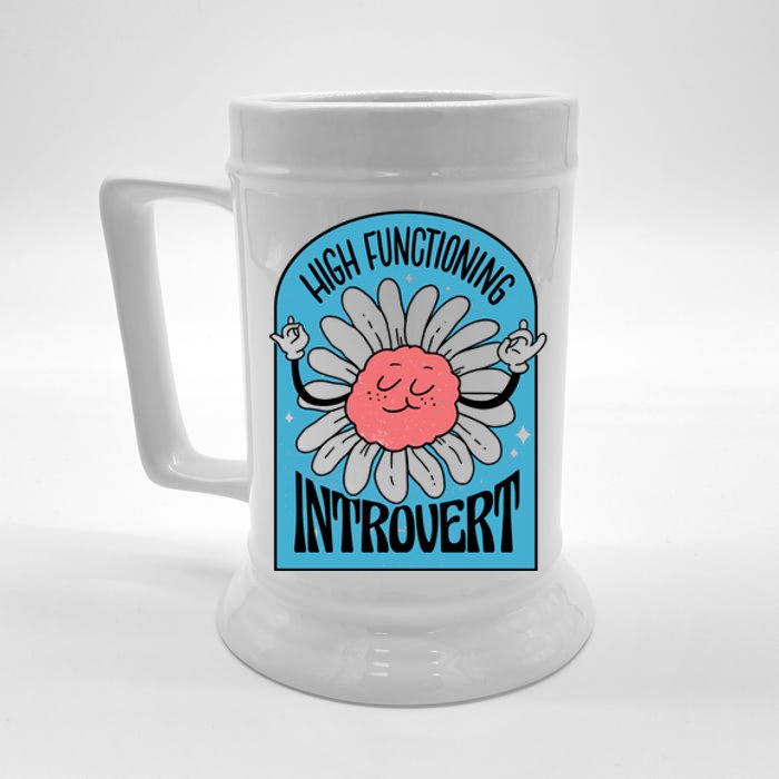 High Functioning Introvert Beer Stein