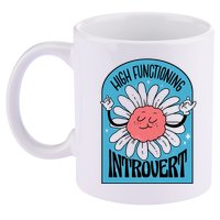 High Functioning Introvert 11oz C Handle Ceramic Mug