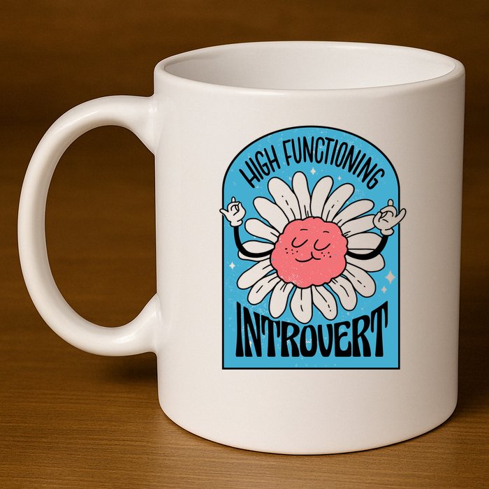 High Functioning Introvert 11oz C Handle Ceramic Mug