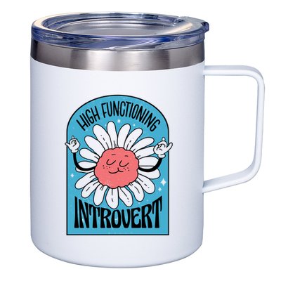 High Functioning Introvert 12oz Stainless Steel Coffee Mug