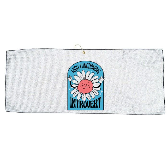 High Functioning Introvert Large Microfiber Waffle Golf Towel