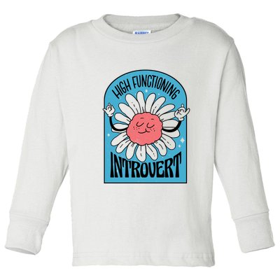 High Functioning Introvert Toddler Long Sleeve Shirt