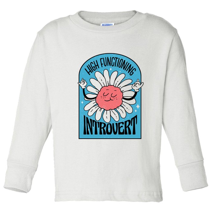 High Functioning Introvert Toddler Long Sleeve Shirt