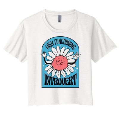 High Functioning Introvert Women's Crop Top Tee