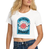 High Functioning Introvert Crop Top