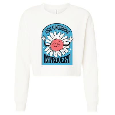 High Functioning Introvert Cropped Pullover Crew