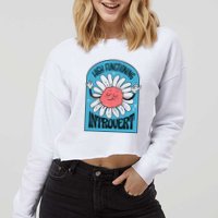 High Functioning Introvert Cropped Pullover Crew