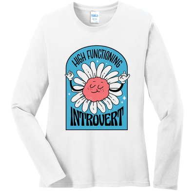 High Functioning Introvert Ladies Long Sleeve Shirt
