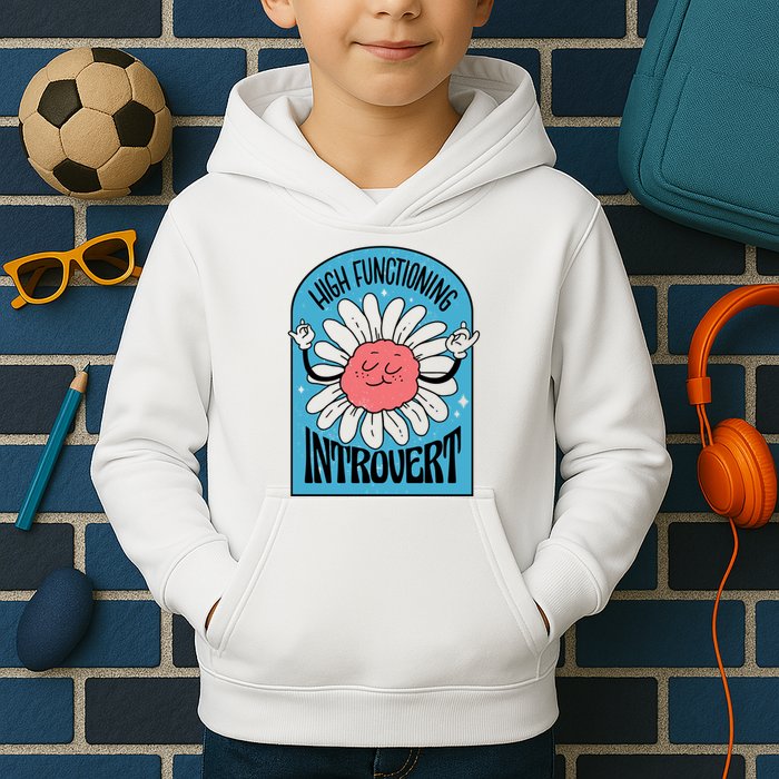 High Functioning Introvert Kids Hoodie