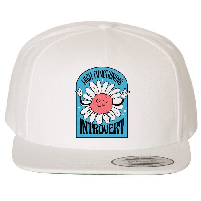 High Functioning Introvert Wool Snapback Cap
