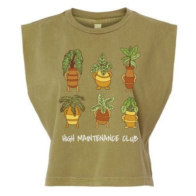 High Maintenance Club Plant Garment-Dyed Women's Muscle Tee