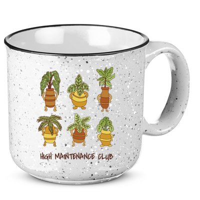 High Maintenance Club Plant 15oz Campfire Ceramic Mug