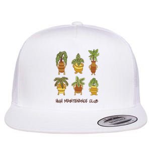 High Maintenance Club Plant Flat Bill Trucker Hat