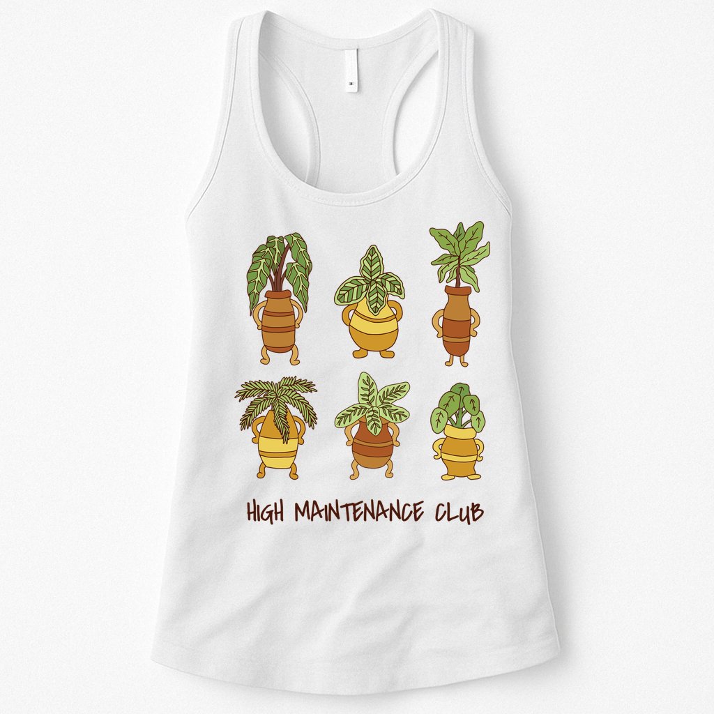 High Maintenance Club Plant Womens Tank Top