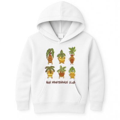 High Maintenance Club Plant Kids Hoodie