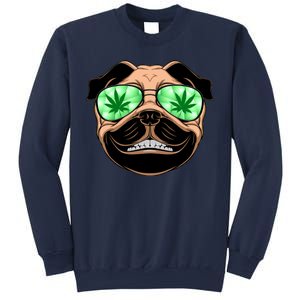 High Off Weed Smiling Pug Sweatshirt