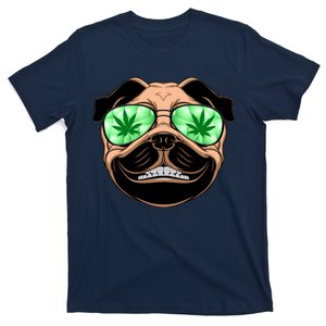 High Off Weed Smiling Pug T-Shirt