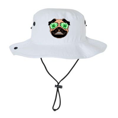 High Off Weed Smiling Pug Legacy Cool Fit Booney Bucket Hat