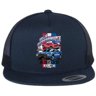 High Performance Shelby GT500 Flat Bill Trucker Hat