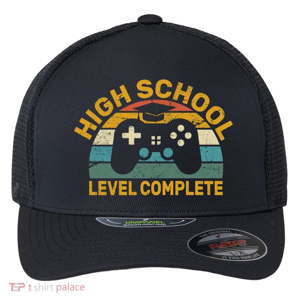 High School Grad Level Complete Flexfit Unipanel Trucker Cap