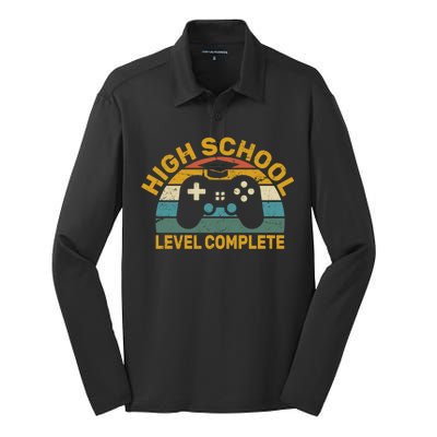 High School Grad Level Complete Silk Touch Performance Long Sleeve Polo