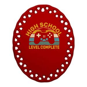 High School Grad Level Complete Ceramic Oval Ornament