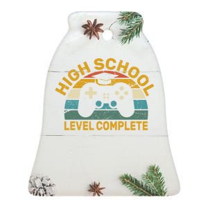 High School Grad Level Complete Ceramic Bell Ornament