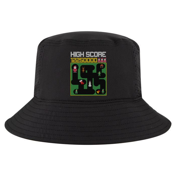High Score 8-Bit Santa Game Ugly Christmas Cool Comfort Performance Bucket Hat