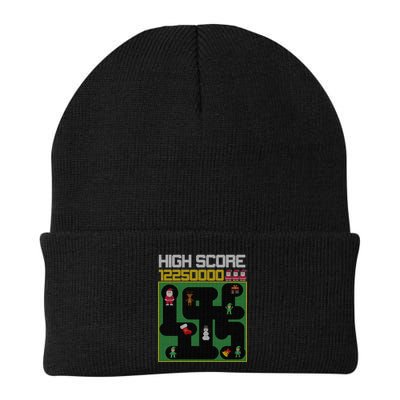 High Score 8-Bit Santa Game Ugly Christmas Beanie