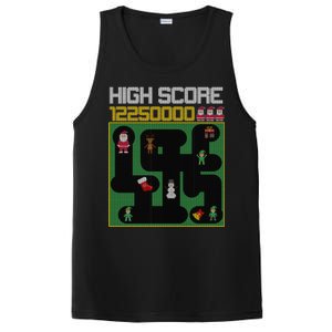 High Score 8-Bit Santa Game Ugly Christmas PosiCharge Competitor Tank